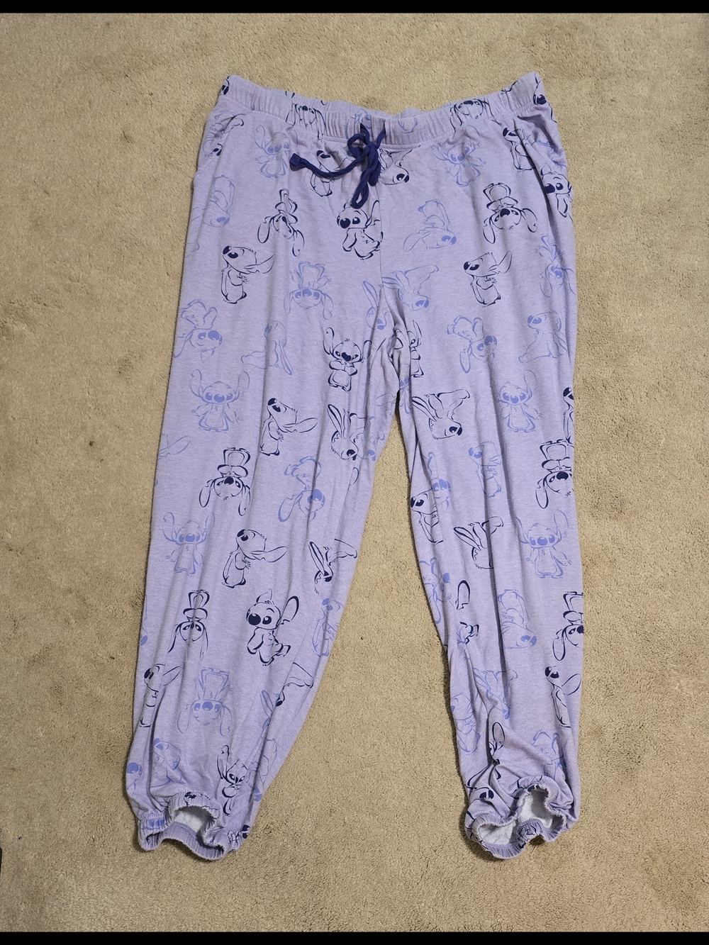 Disney Light Purple Stitch Pajama Set - Picture 4 of 6